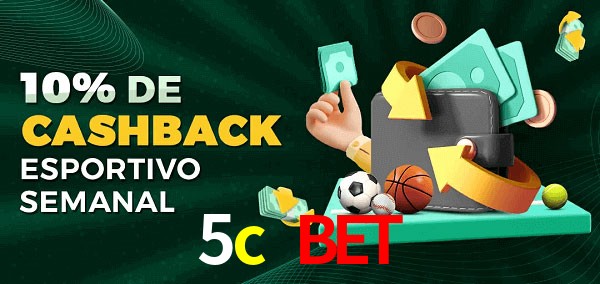 10% de bônus de cashback na 5c bet